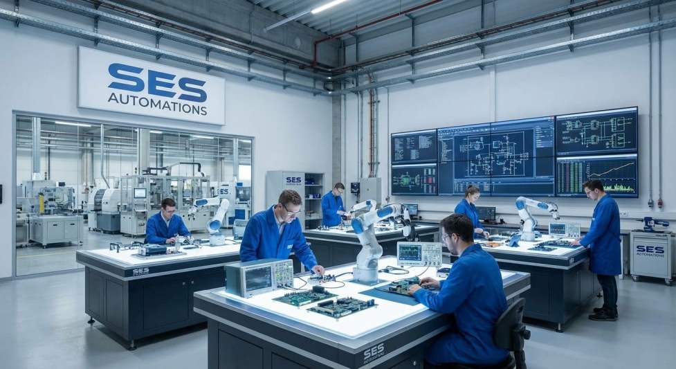 Industrial Automation Factory Background